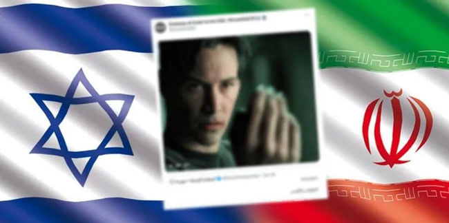 İsrail'den İran'a Matrix göndermesi