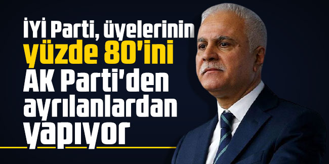 Koray Aydın: İYİ Parti, üyelerinin yüzde 80'ini AK Parti'den ayrılanlardan yapıyor