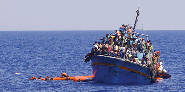 Göçmen teknesi Akdeniz'de battı