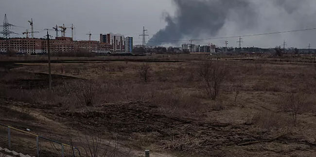 Kiev'de peş peşe patlama sesleri