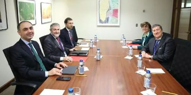 Bakan Nebati, Avrupa Konseyi Kalkınma Bankası Başkanı ile görüştü
