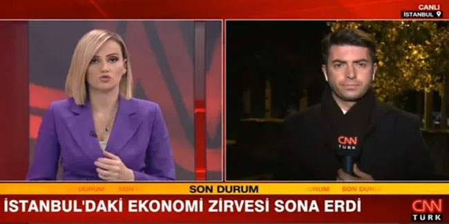 CNN Türk muhabiri faiz kararını ağzından kaçırdı!