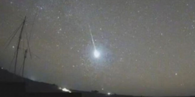 Avustralya'ya meteor düştü