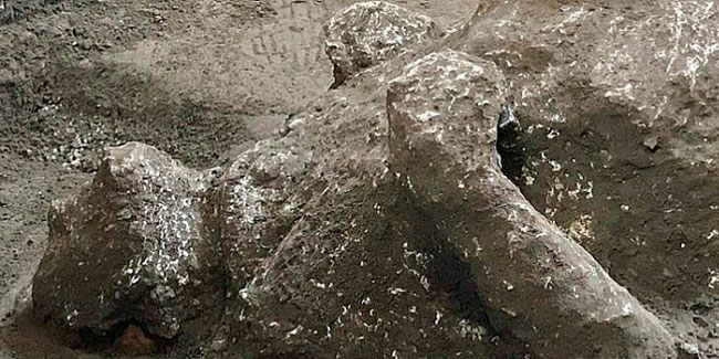 Pompei Antik Kenti'nde yapılan kazılarda 2 insan bedeni bulundu