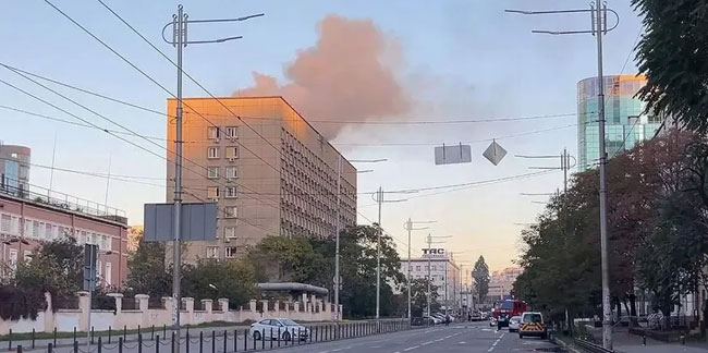 Kiev’de büyük patlama! Siren sesleri yükseliyor