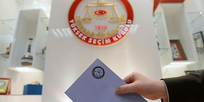 Yüksek Seçim Kurulu kesinleşen aday listelerini paylaştı