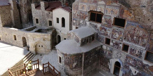 Sümela Manastırı’nda saklı mekanlar ziyarete açıldı