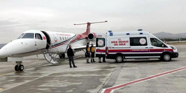 Ambulans uçaklarla 81 ülkeden Türkiye'ye hasta getirildi