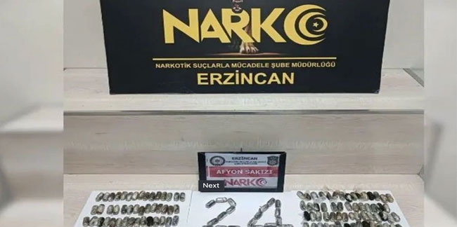 Erzincan'da yabancı uyruklu uyuşturucu kuryelerin midesinden 2 kilo uyuşturucu çıktı