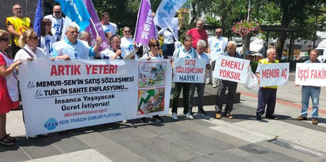 KESK’ten Trabzon’da eylem! “İş Bırakarak sesimizi yükseltiyoruz”