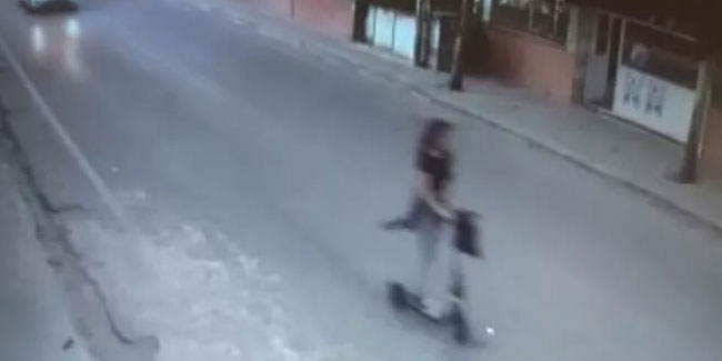 Hemşire scooterla giderken ölümden döndü