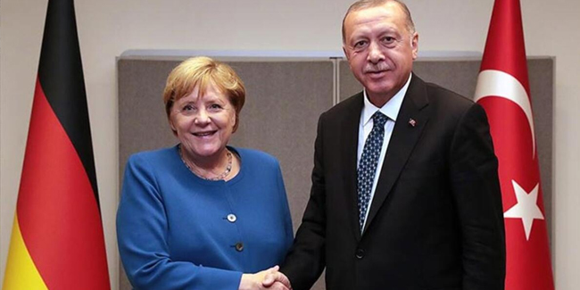Erdoğan ve Merkel görüştü