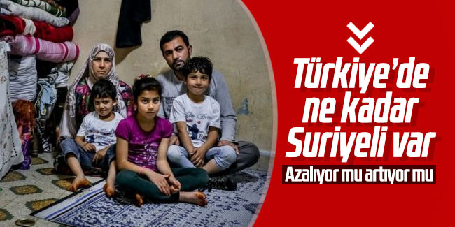 Türkiye'de ne kadar Suriyeli var