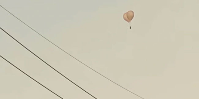 Kuzey Kore çöp taşıyan balonları Güney Kore'ye gönderdi