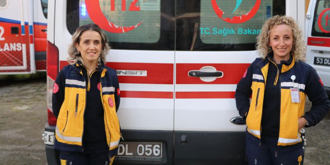 Onlar Rize’nin kadın ambulans şoförleri
