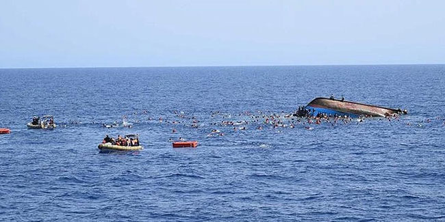 Göçmen teknesi battı! 34 kişi öldü