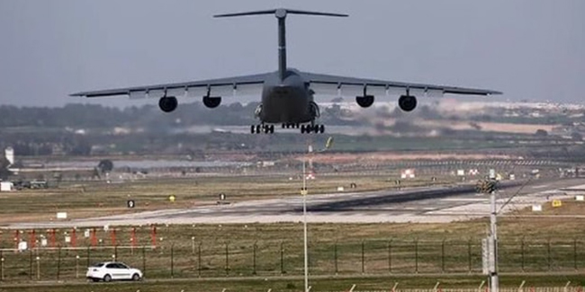 İncirlik Hava Üssü'nde savaş uçağı hareketliliği