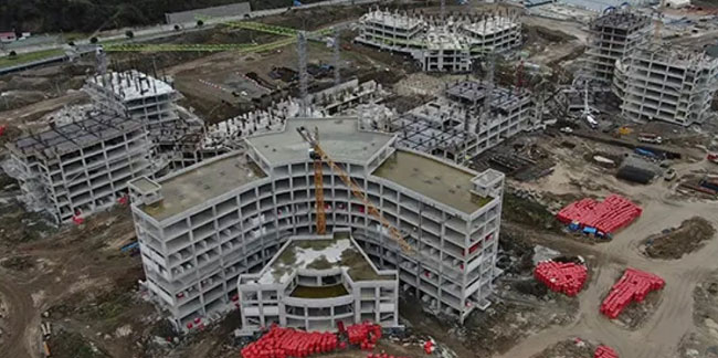 Trabzon Şehir Hastanesi'nin yapımı sürüyor!