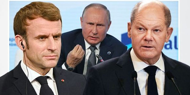 Macron ve Scholz Moskova yolcusu! Putin'le Ukrayna'yı görüşecekler