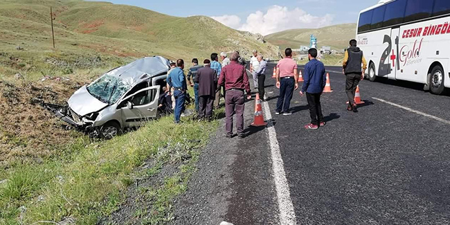 Erzurum’da trafik kazası: 1 ölü 2 yaralı 