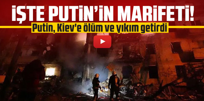 Putin vuruyor, dünya izliyor! Kiev yerle bir oldu! Görüntüler korkunç