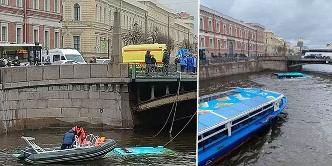Rusya’da facia... Yolcu otobüsü nehre uçtu: 4 ölü