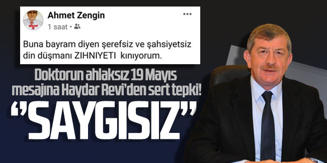 AK Parti Trabzon İl Başkanı Haydar Revi’de Zengin’e tepki gösterdi! ''Saygısız''