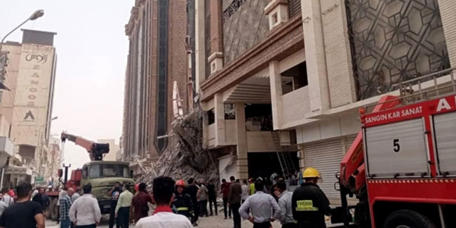 İran'da çöken binada hayatını kaybedenlerin sayısı 22'ye çıktı