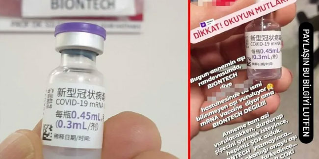 Sosyal medyayı karıştıran ''Çince'' BionTech aşısı için açıklama geldi