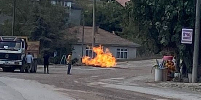 Sakarya’da doğal gaz hattında patlama: 1 işçi yaralandı