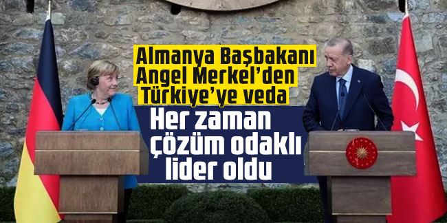 Almanya Başbakanı Merkel ve Cumhurbaşkanı Erdoğan'dan ortak açıklama