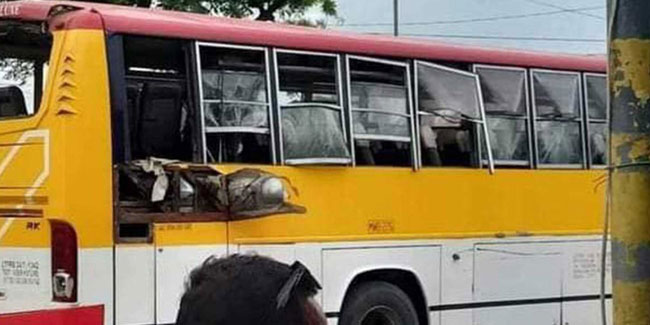 Filipinler’de otobüs yolcuların arasına daldı: 3 yaralı