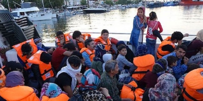 Çanakkale'de 25 kaçak göçmen yakalandı
