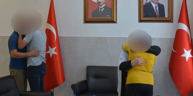 İkna çalışması sonucu teslim olan 2 terörist Aydın'da aileleriyle buluşturuldu