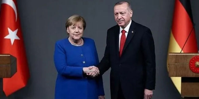 Cumhurbaşkanı Erdoğan'dan Merkel'e teşekkür