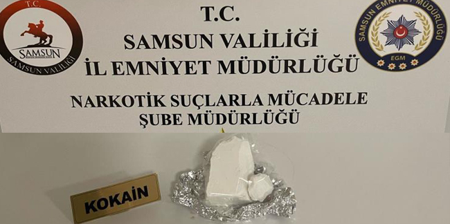 Samsun'da kokain ele geçirildi: 3 gözaltı
