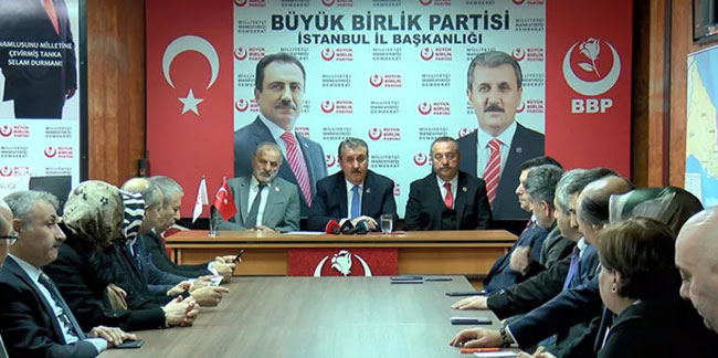 BBP lideri Destici: HDP'yi İYİ Parti'ye tercih etmiş oldular