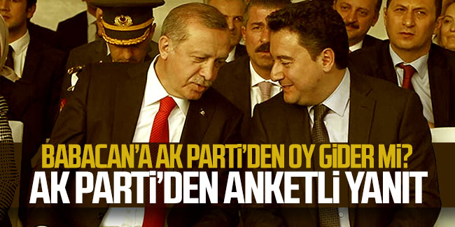 Ali Babacan, AK Parti oylarını böler mi? AK Partili Ünal'dan anketli yanıt
