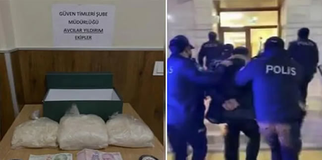 Avcılar'da polisten kaçan İranlı Esenyurt'ta 2 kilogram uyuşturucu ile yakalandı
