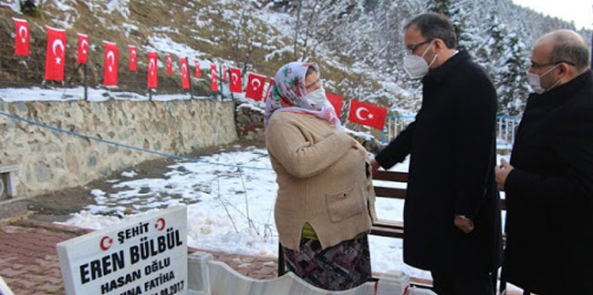 Kasapoğlu’ndan Eren Bülbül’ün mezarına ziyaret
