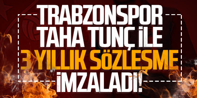 Trabzonspor'dan 3 yıllık imza! Genç oyuncu...