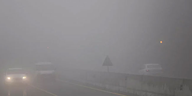 Bolu Dağında sis etkili oldu