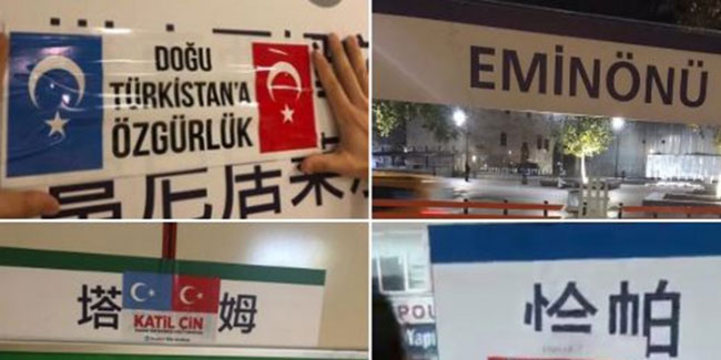 İBB'nin Çince tabela skandalına 'Doğu Türkistan' tepkisi