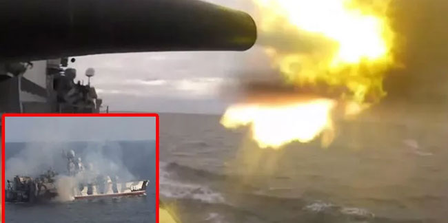 Rus savaş gemileri ateş açtı!