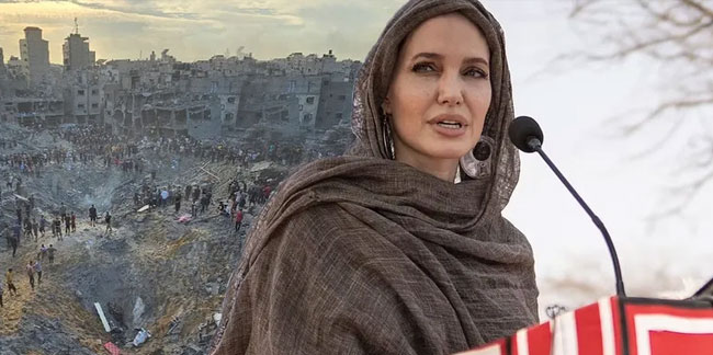 Angelina Jolie'den mülteci kampının bombalanmasına tepki: Gazze açık hava hapishanesiydi, hızla toplu mezara dönüşüyor