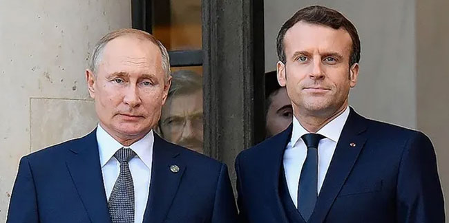 Putin, Fransa Cumhurbaşkanı Macron ile görüştü