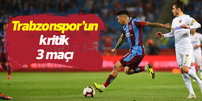 Trabzonspor'un olmazsa olmaz 3 maçı