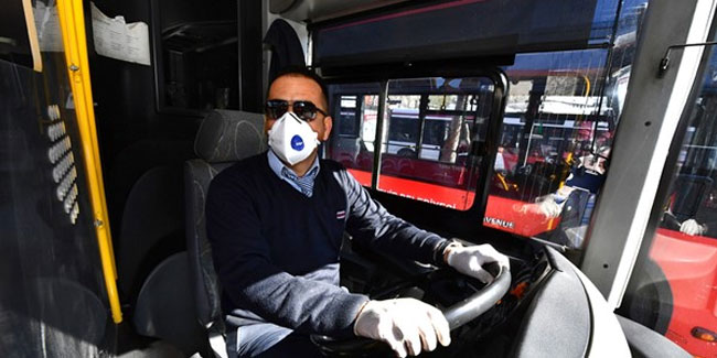 Otobüslerde zorunlu maske uygulaması