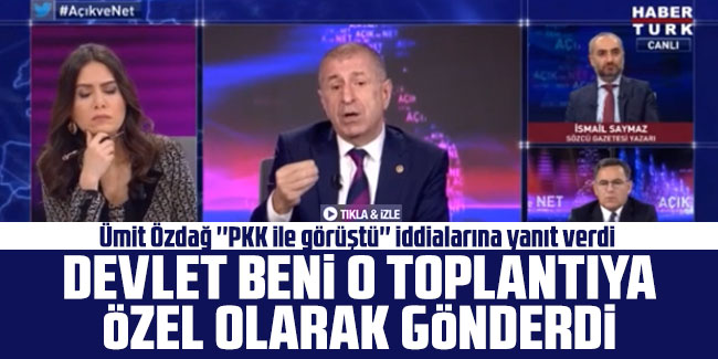 Ümit Özdağ ''PKK ile görüştü'' iddialarına yanıt verdi