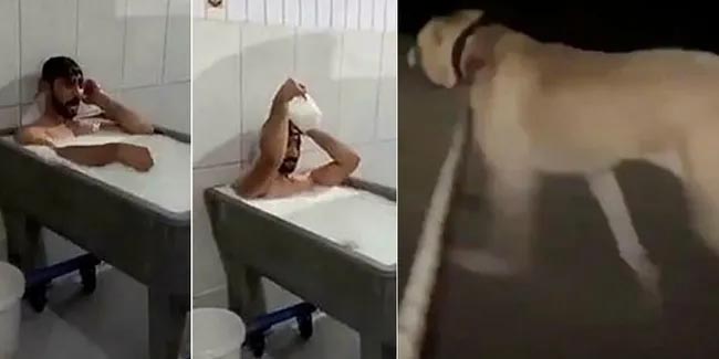 Süt banyosu rezaletinden sonra bir skandal video daha